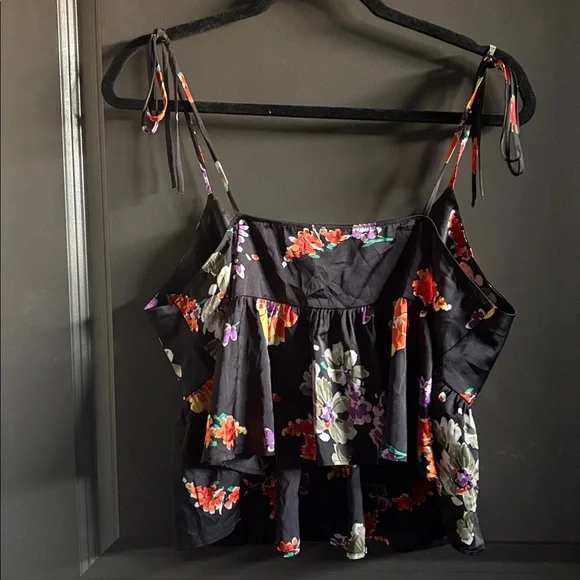 NIGHT BLOOMS SATIN SLEEP CAMI - Picture 7 of 7